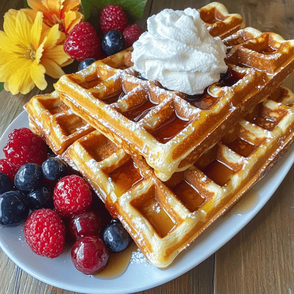 French Toast Waffles Tasty Breakfast Delight