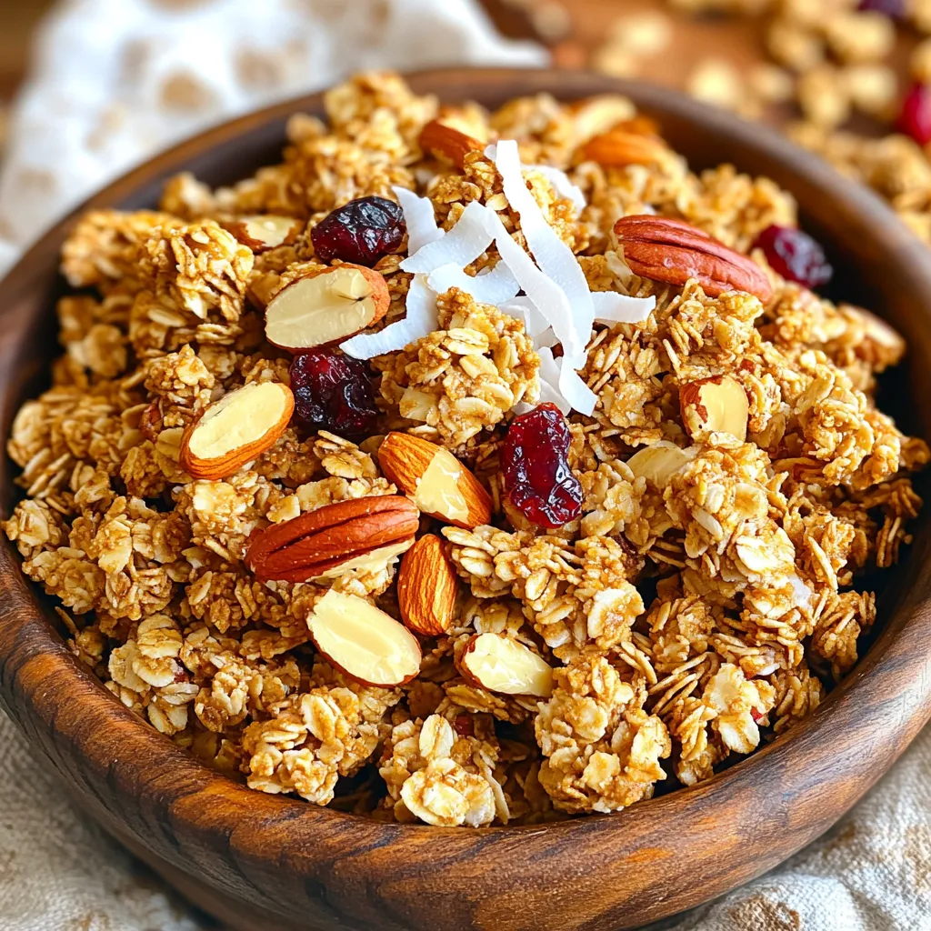 Crunchy Maple Pecan Granola Clusters Delightful Treat