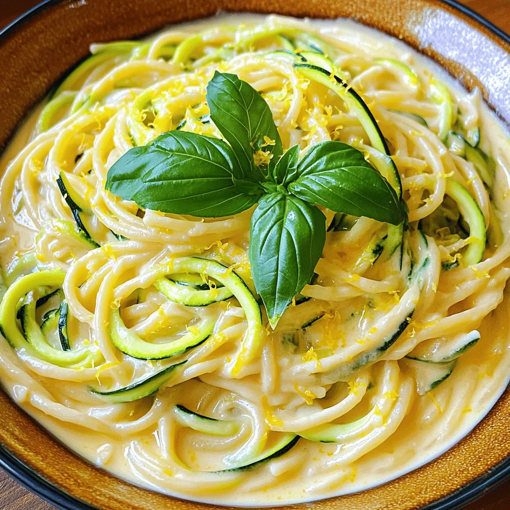 Creamy Zucchini Lemon Pasta Easy and Flavorful Recipe
