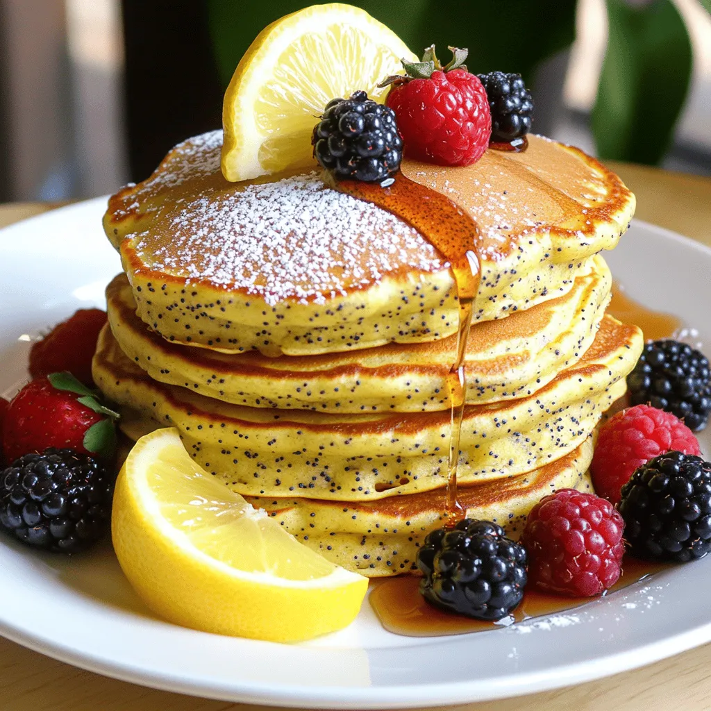 Lemon Poppy Seed Brunch Pancakes Deliciously Crafted
