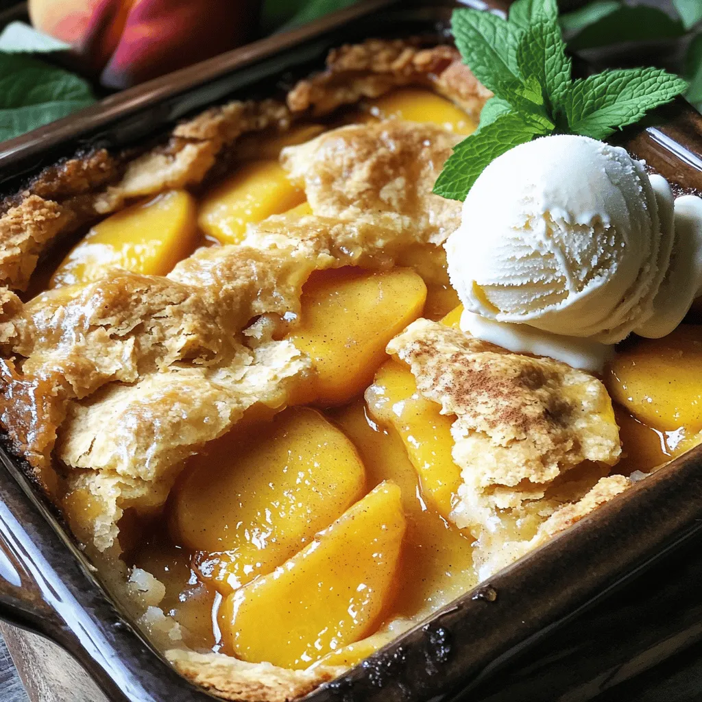 Easy Peach Cobbler Simple and Tasty Dessert Recipe