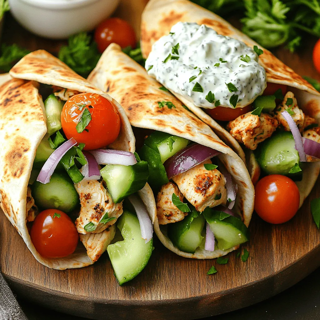 Minute Greek Chicken Gyro Wraps Tasty and Quick Meal