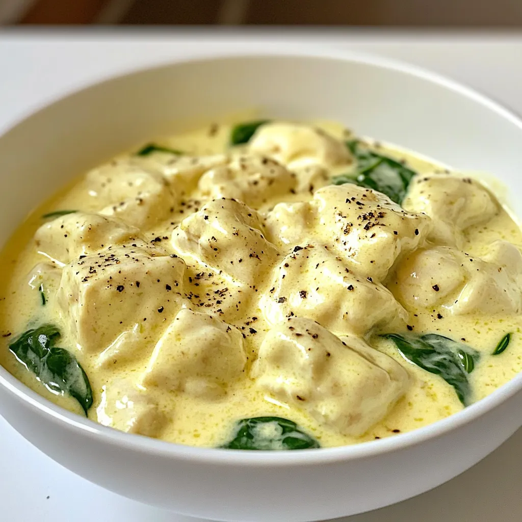 Healthy Low Calorie Creamy Chicken Delightful Dish