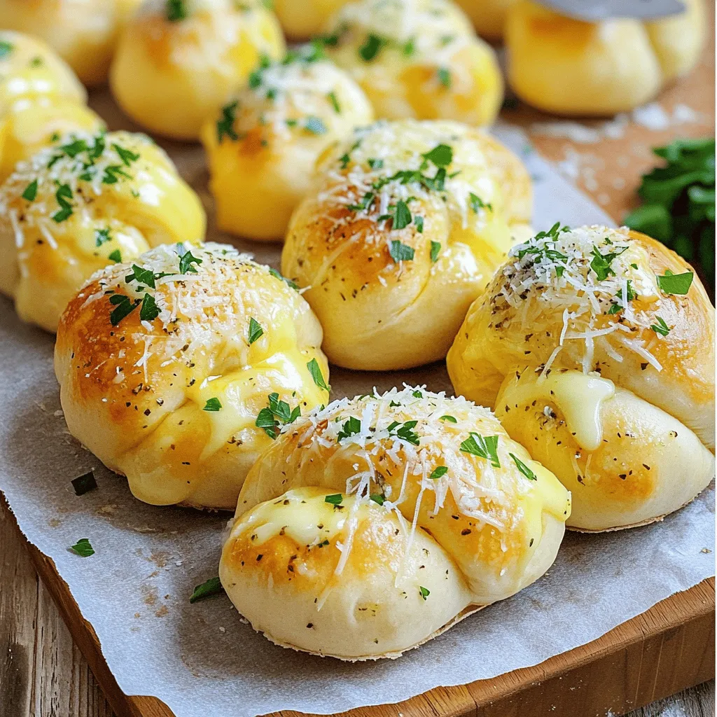 Garlic Parmesan Pizza Dough Knots Savory and Simple