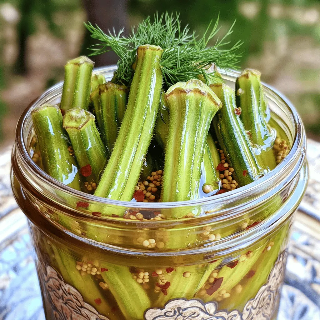 Sweet Pickled Okra Crunchy and Flavorful Delight
