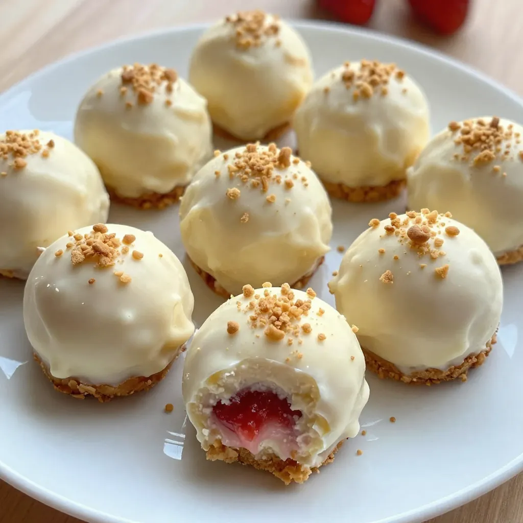 Strawberry Cheesecake Truffles Delightful Dessert Treat