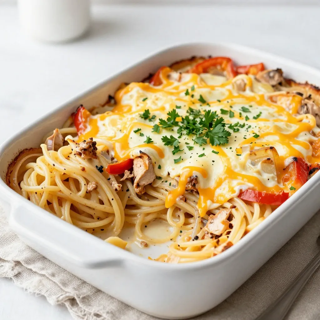 Creamy Southern Spaghetti Bake Flavorful and Hearty Dish