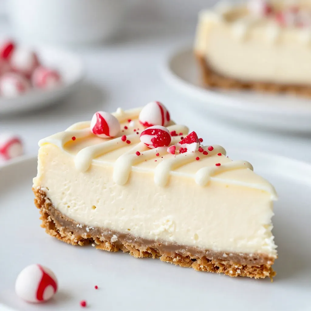 Peppermint Bark Cheesecake Delightful Holiday Treat