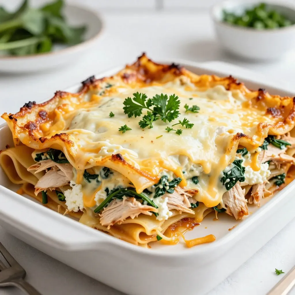 White Cheddar Chicken Lasagna Flavorful Comfort Meal
