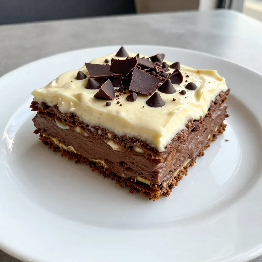 Chocolate Lasagna Dessert Irresistible Treat Recipe