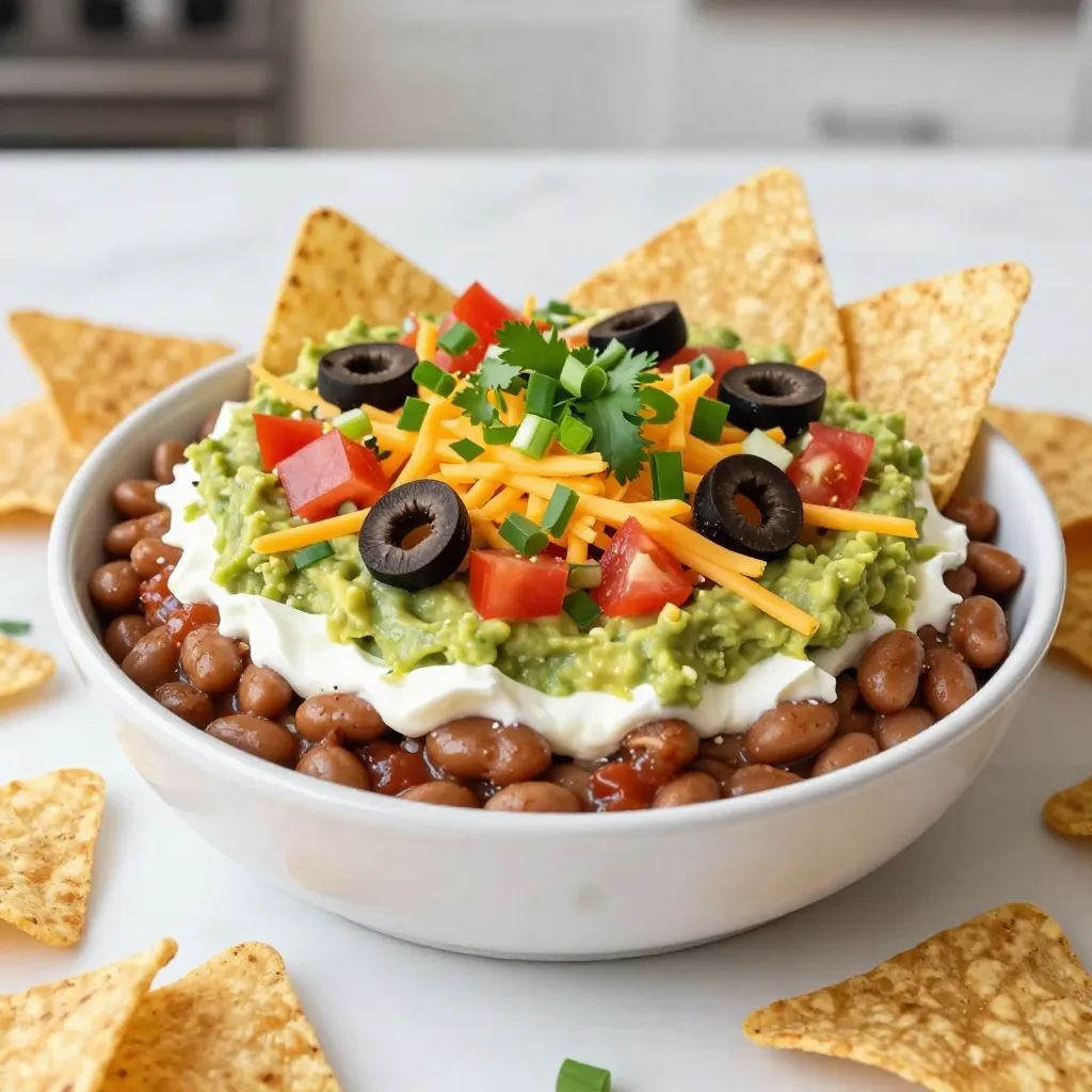 Savory Seven Layer Taco Dip Easy Party Favorite