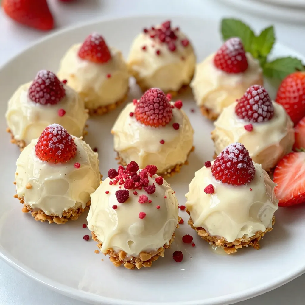 Strawberry Cheesecake Truffle Balls Delightful Treat