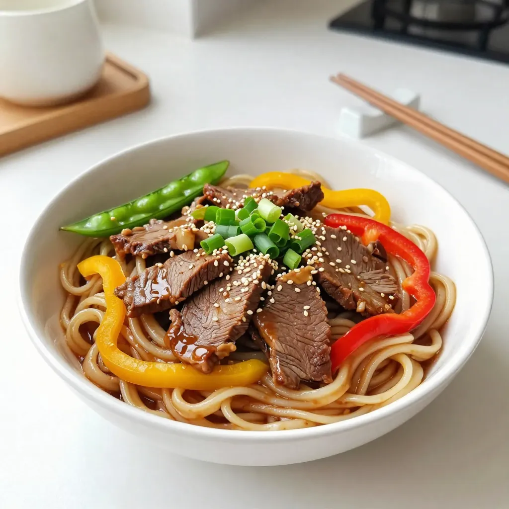Mongolian Beef Noodles Savory and Simple Recipe