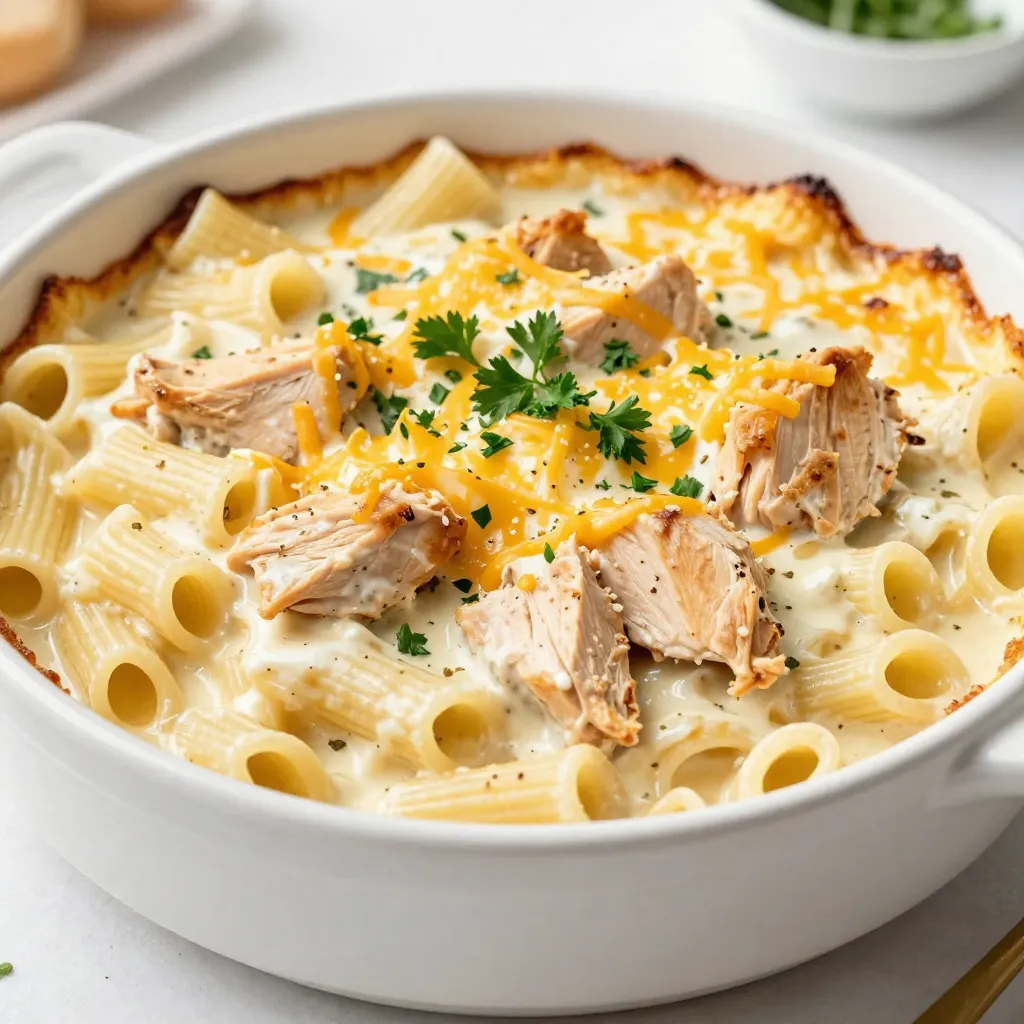 Chicken Alfredo Bake Easy and Comforting Meal