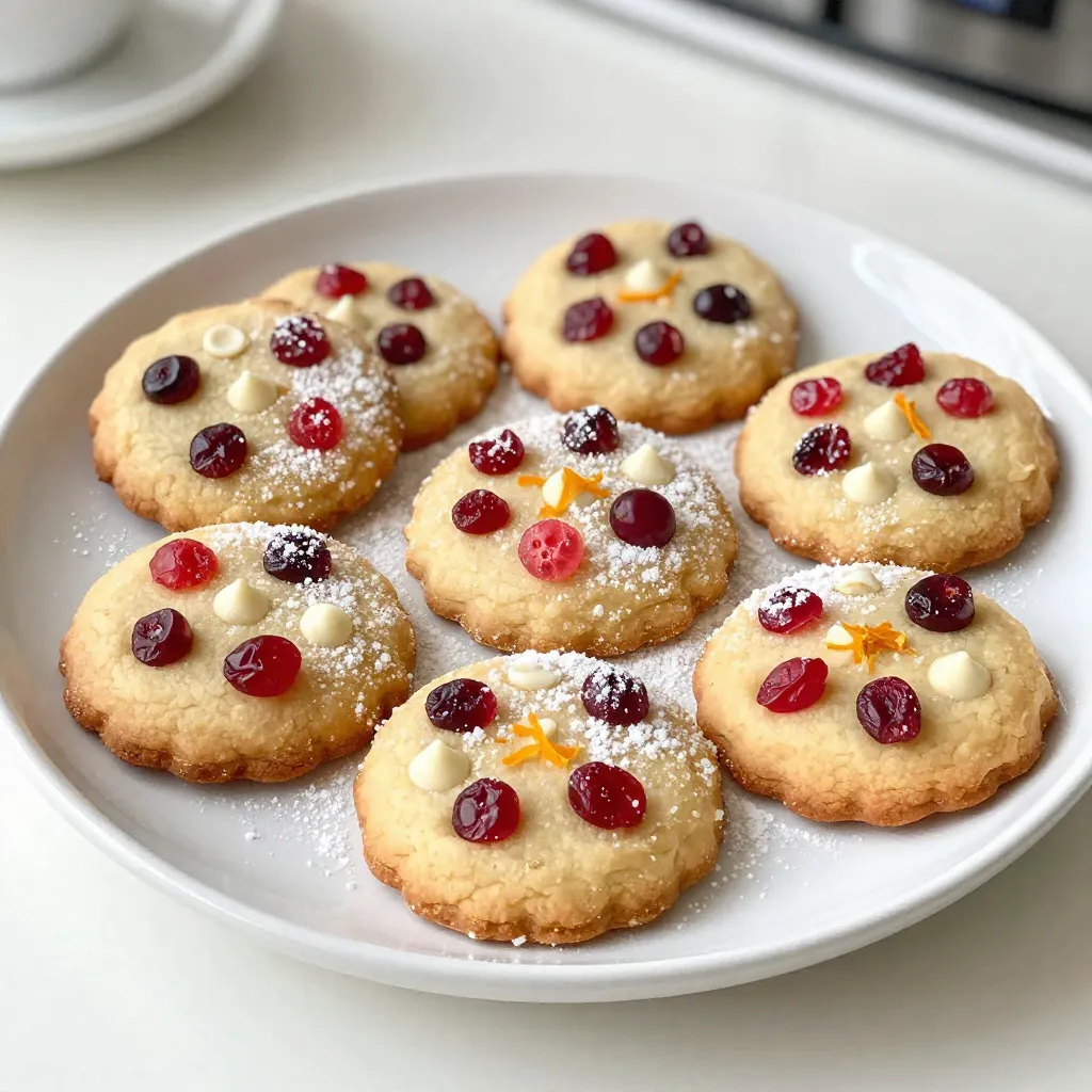 Cranberry Orange Christmas Cookies Festive Treat Delight