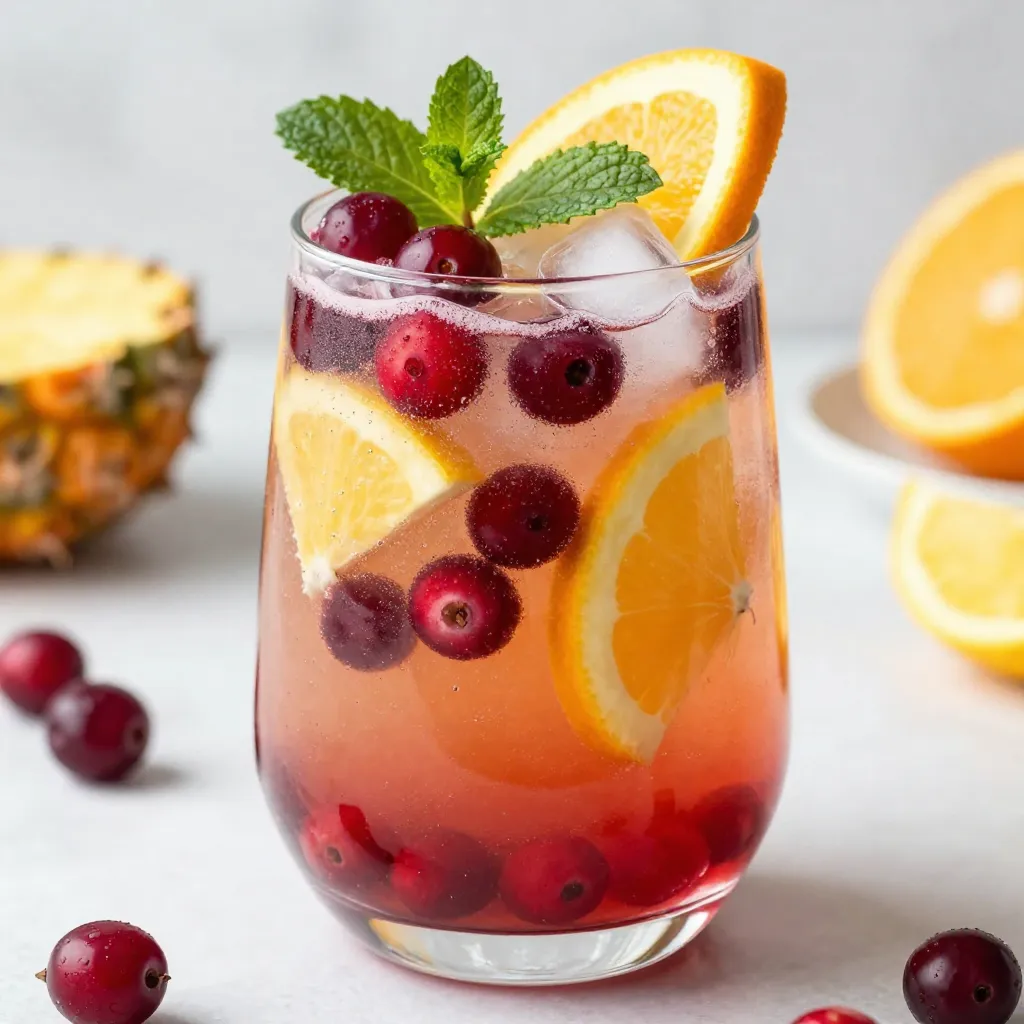 Midnight Frost Christmas Punch Festive Holiday Drink