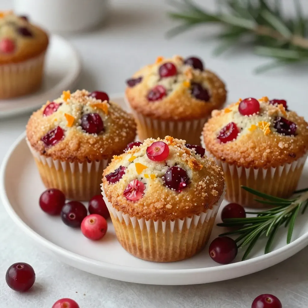 Cranberry Orange Christmas Muffins Festive Holiday Treat