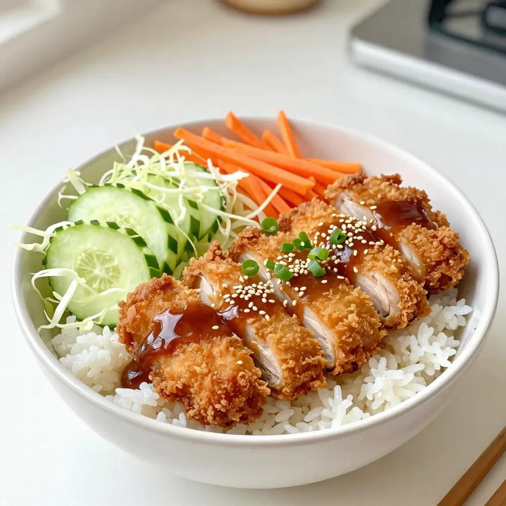 Japanese Chicken Katsu Bowls Flavorful and Simple Dish