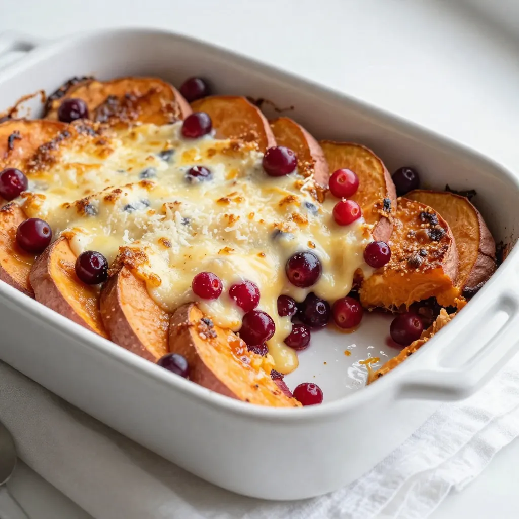 Sweet Potato Cranberry Gratin Flavorful Holiday Dish