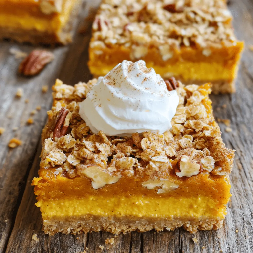Pumpkin Crunch Squares Tasty Fall Dessert Treat