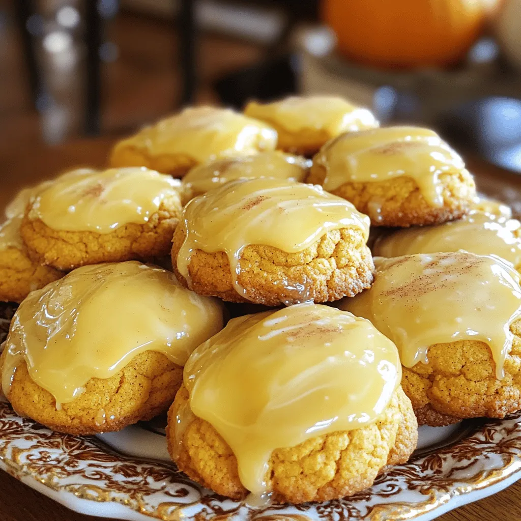 Soft Pumpkin Cookies with Icing Irresistible Treat