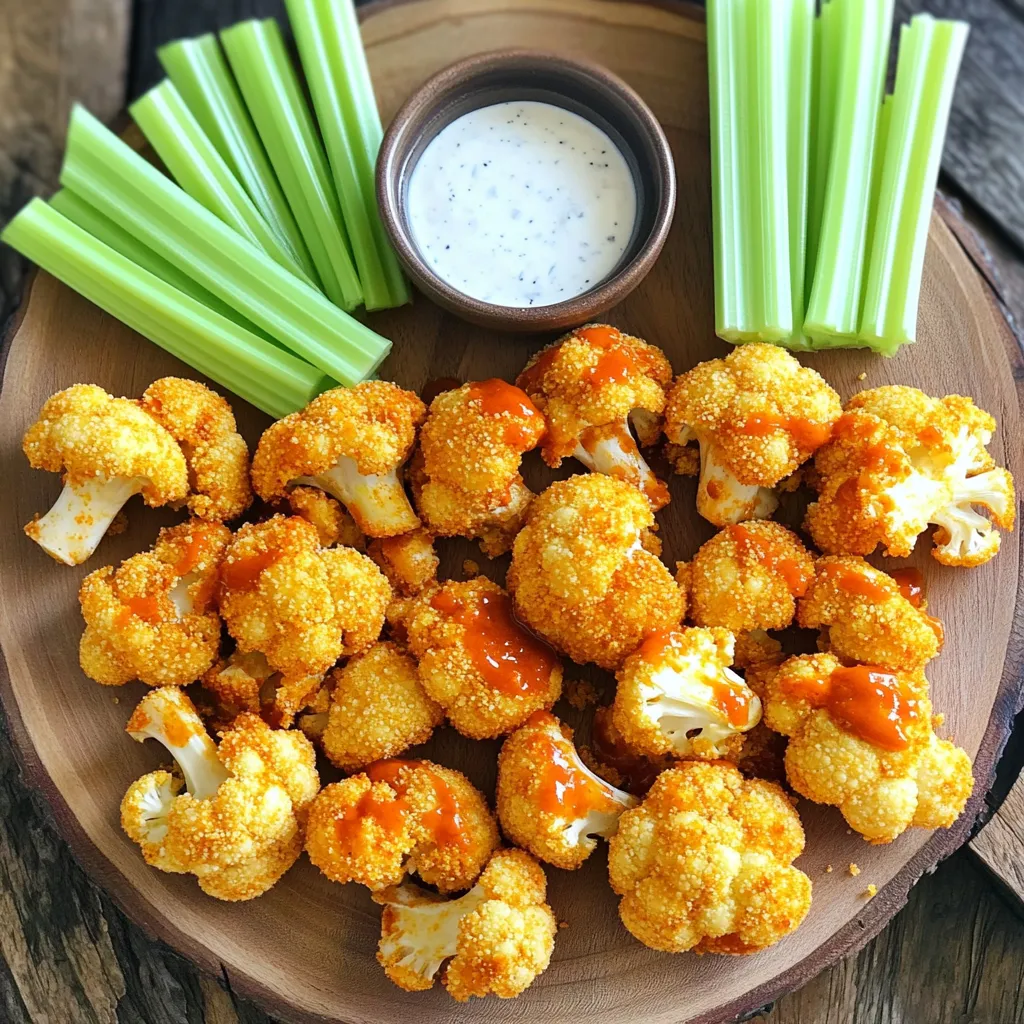 Air Fryer Crispy Buffalo Cauliflower Wings Recipe