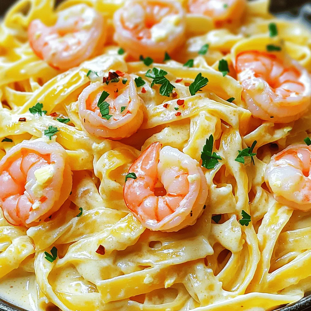 Creamy Garlic Butter Shrimp Pasta Delicious Recipe