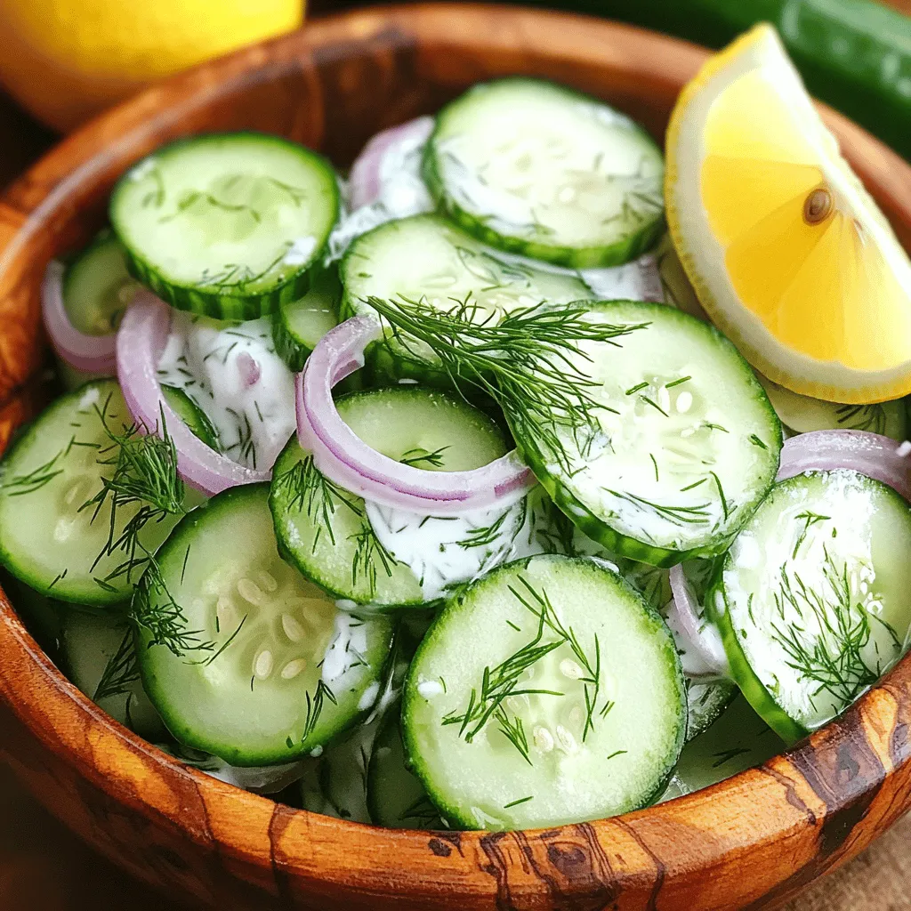 Cucumber Dill Salad Fresh and Flavorful Recipe