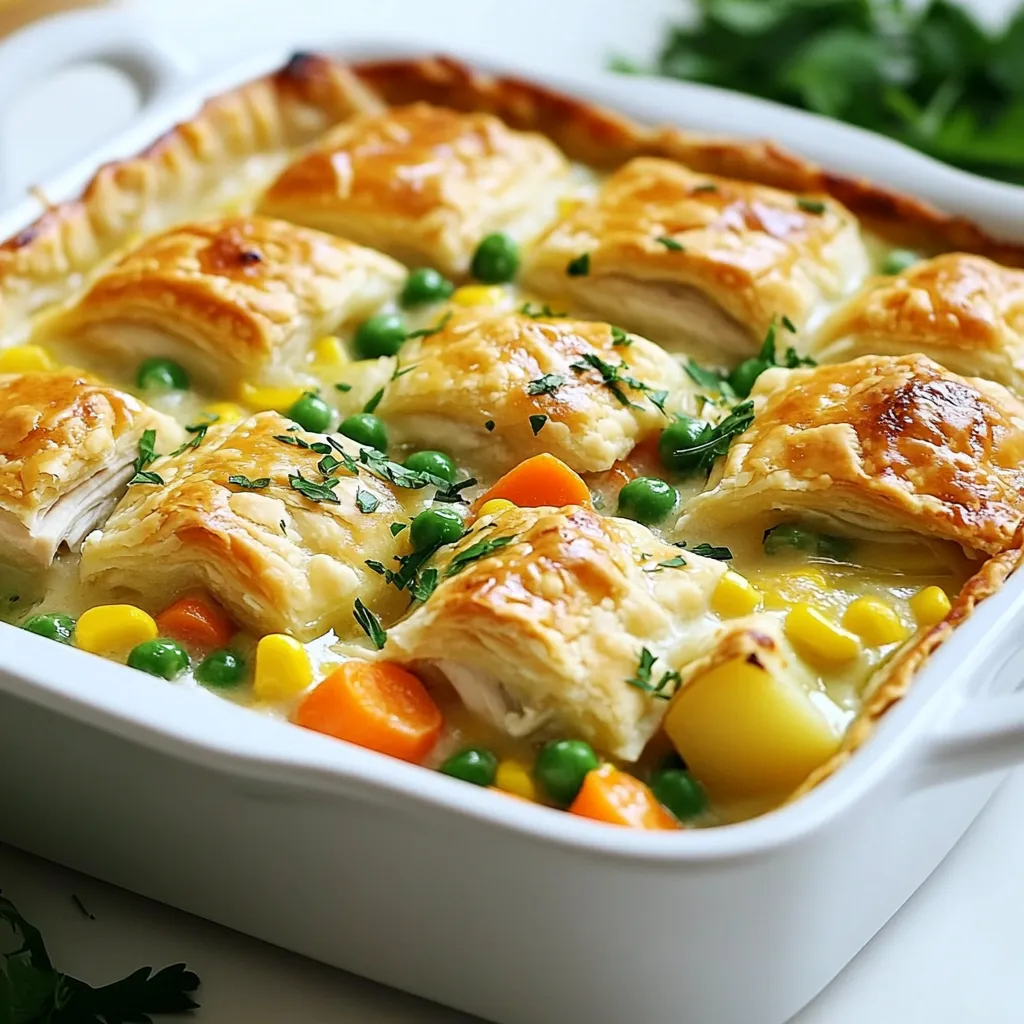 Chicken Pot Pie Casserole Simple and Flavorful Meal