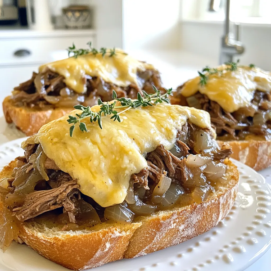 Slow Cooker French Onion Beef Roast Flavor Burst