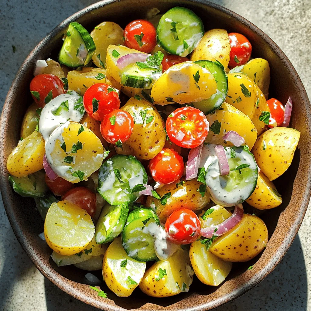 Healthy No Mayo Potato Salad Fresh and Flavorful Dish