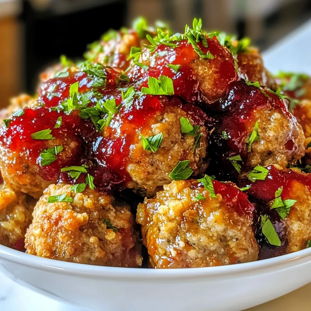Mini Cranberry Meatballs Flavorful and Easy Recipe