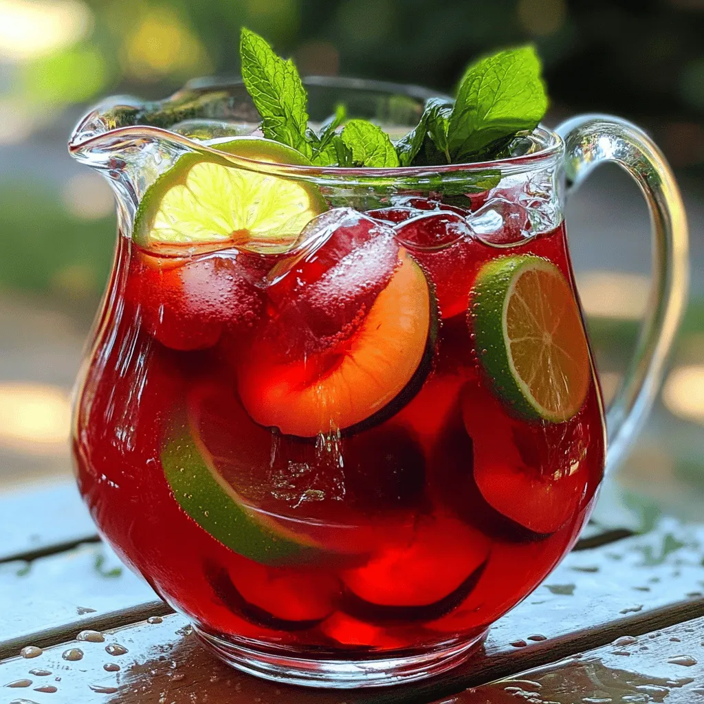 Hibiscus Plum Punch Refreshing and Flavorful Drink
