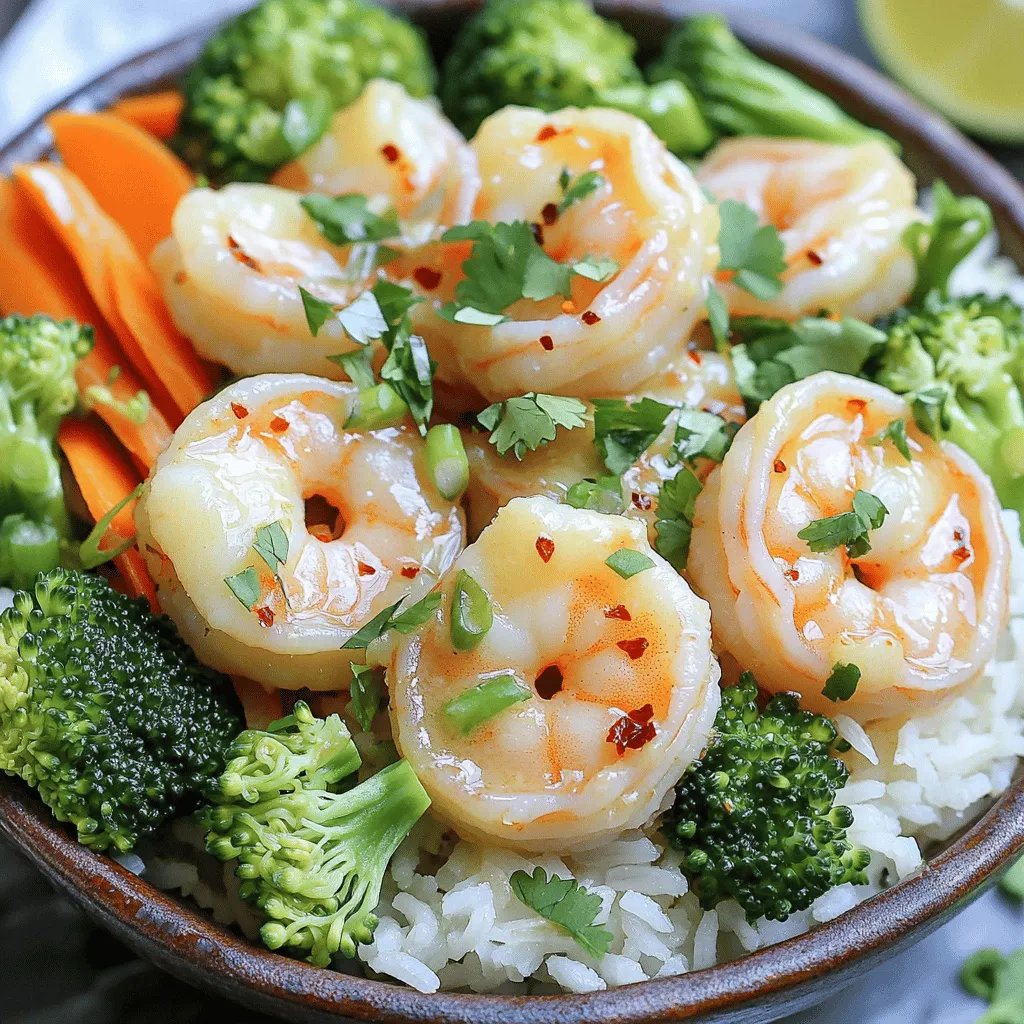 Savory Butter Garlic Shrimp Rice Bowl Recipe