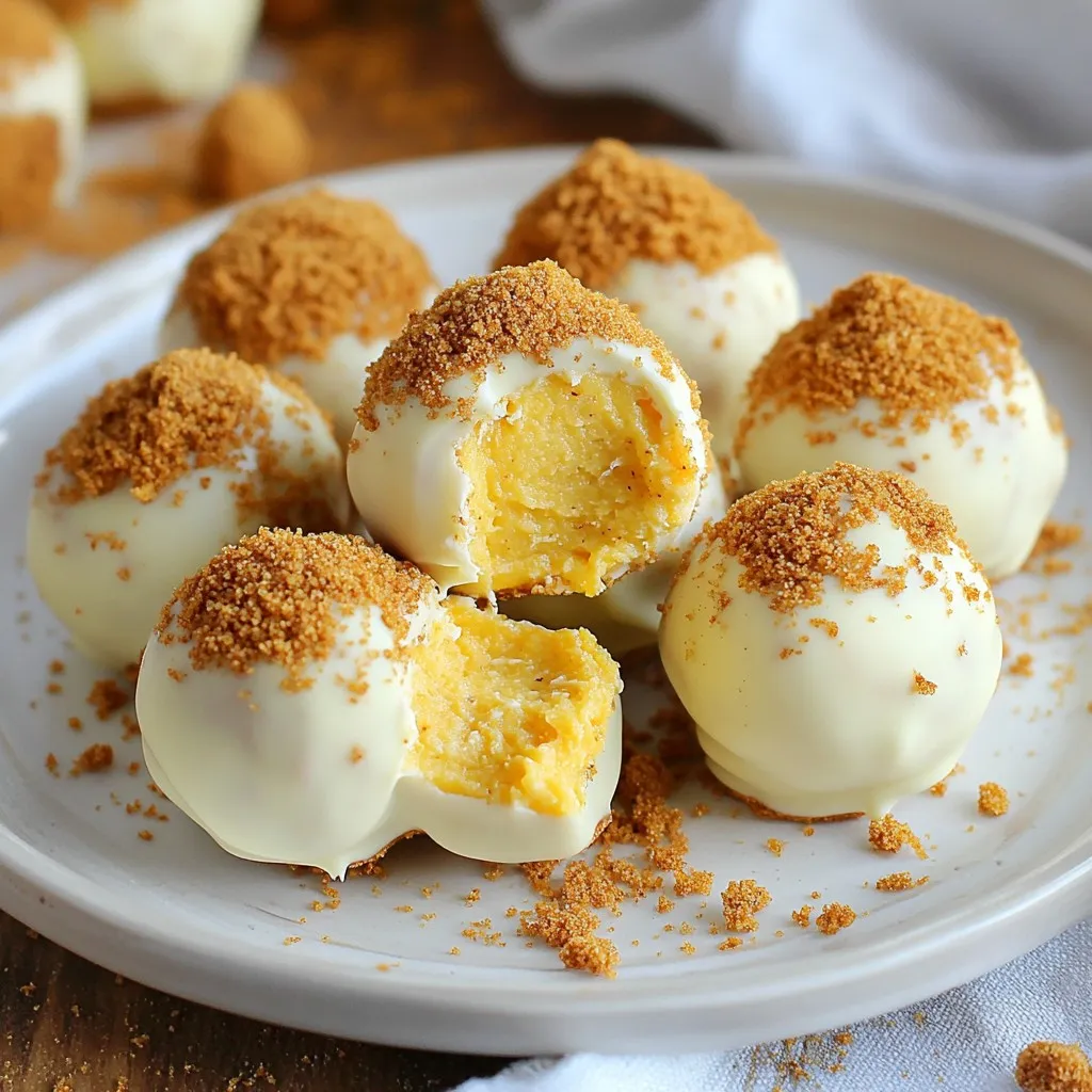 Pumpkin Cheesecake Truffles Delightful Holiday Treat