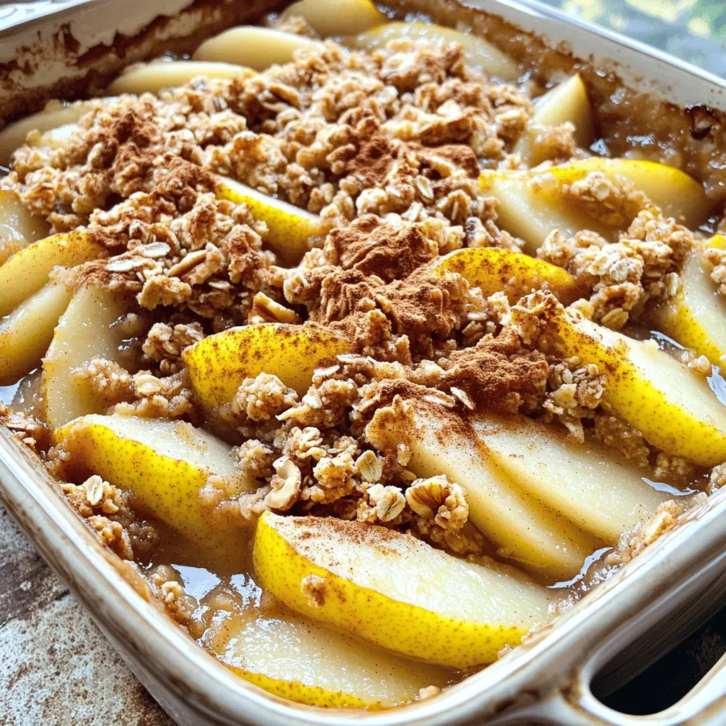 Spiced Pear Oat Crisp Irresistible and Easy Dessert