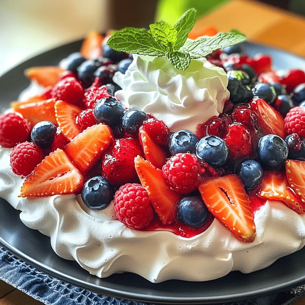 Summer Berry Pavlova Irresistible Dessert Treat