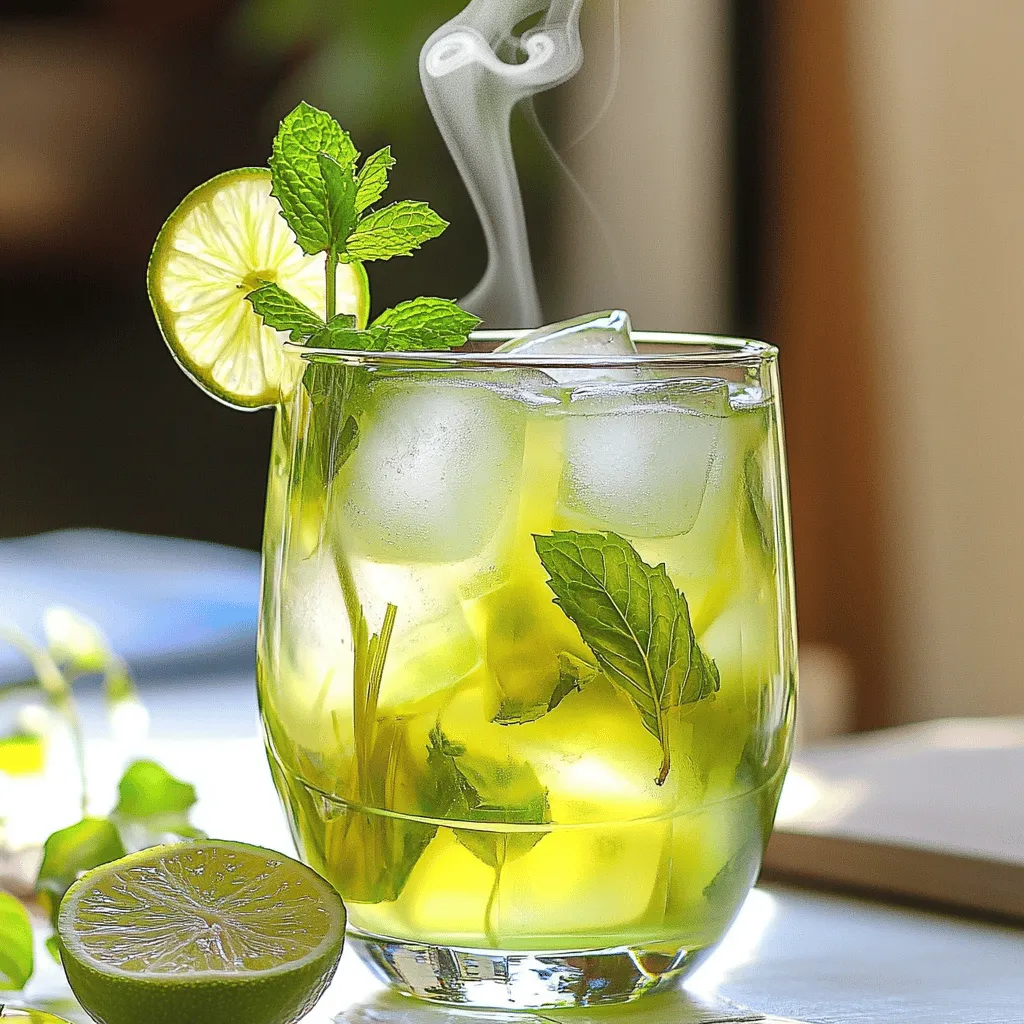 Ginger Lemongrass Iced Green Tea Refreshing and Healthy