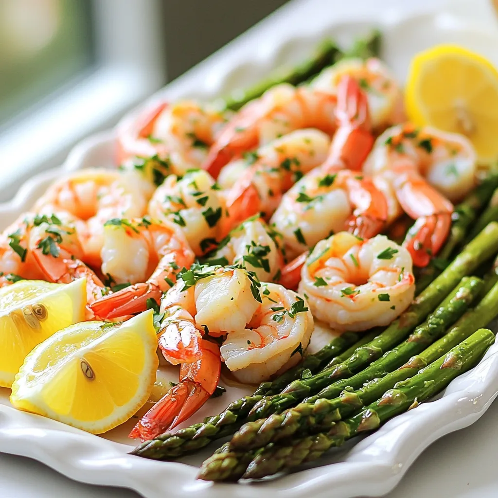 Sheet Pan Lemon Garlic Shrimp &#038; Asparagus Delight