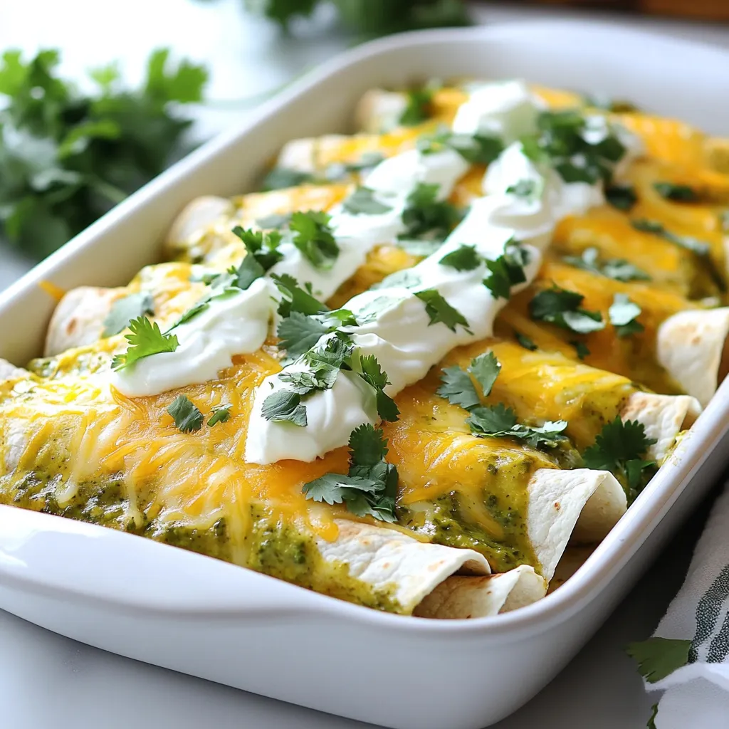 Green Chicken Enchiladas Flavorful and Easy Recipe