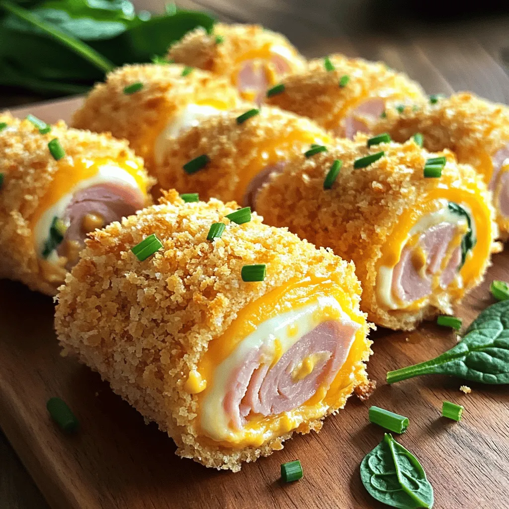 Ham and Cheese Roll Ups Quick and Easy Recipe