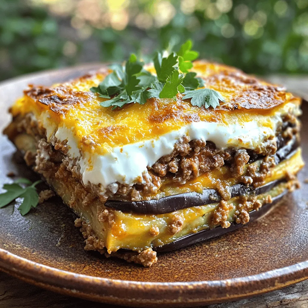 Healthy Eggplant Moussaka Flavorful and Nourishing Dish