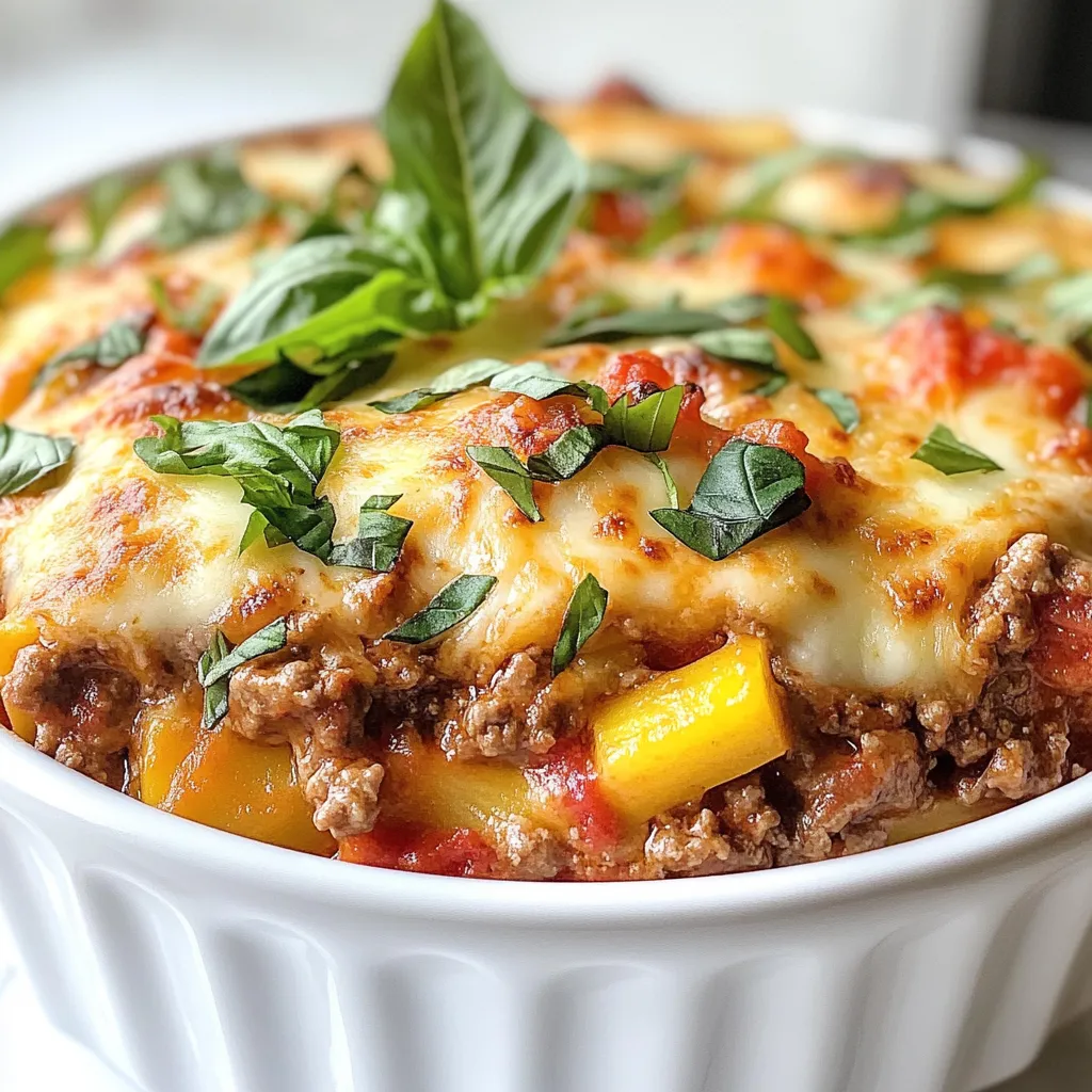 Keto Lasagna Skillet Quick and Flavorful Recipe