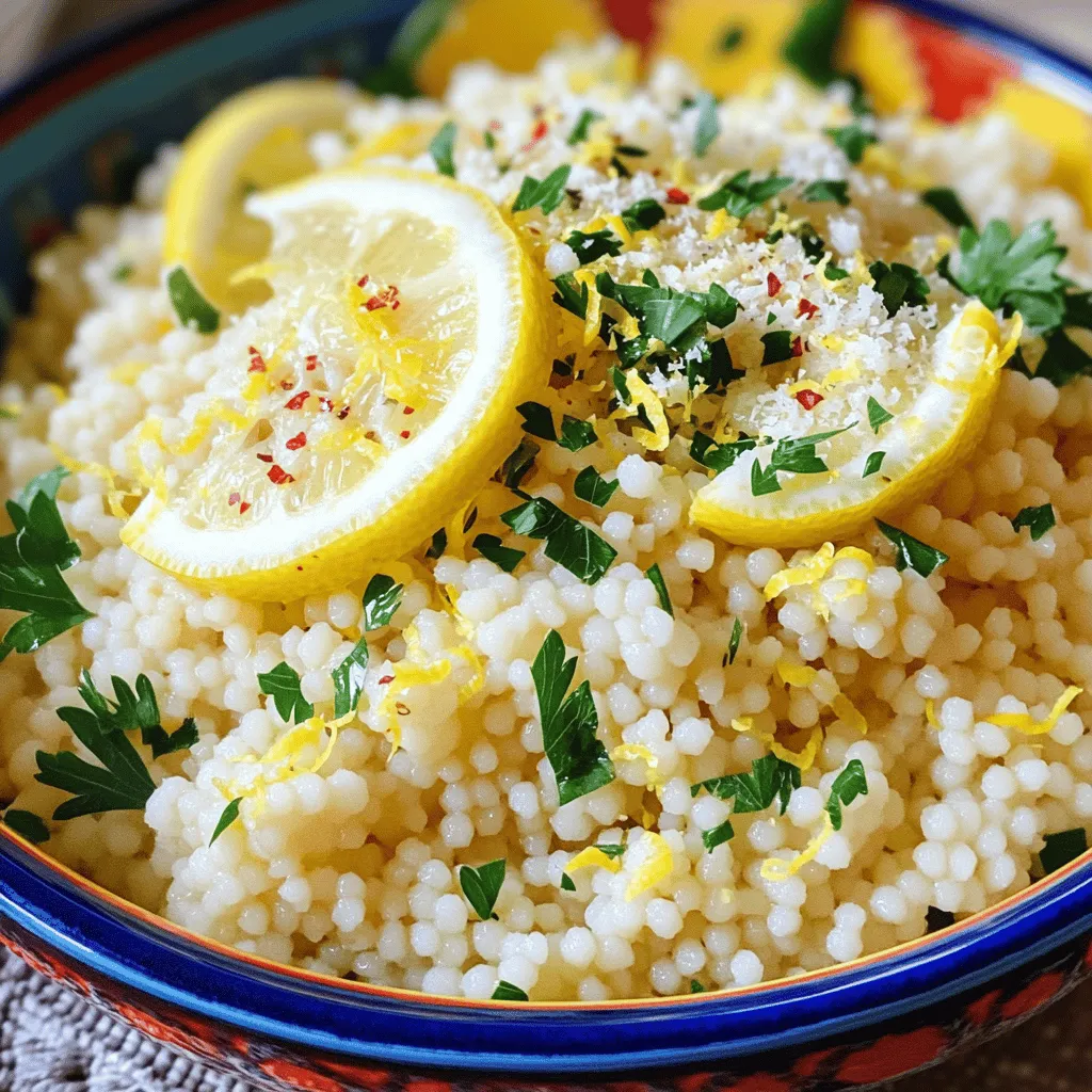 Lemon Parmesan Couscous Tasty and Simple Recipe