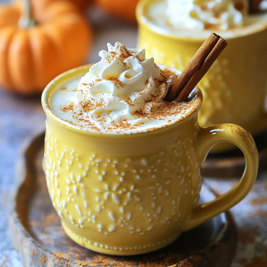 Pumpkin Spice White Hot Chocolate Cozy and Creamy Treat