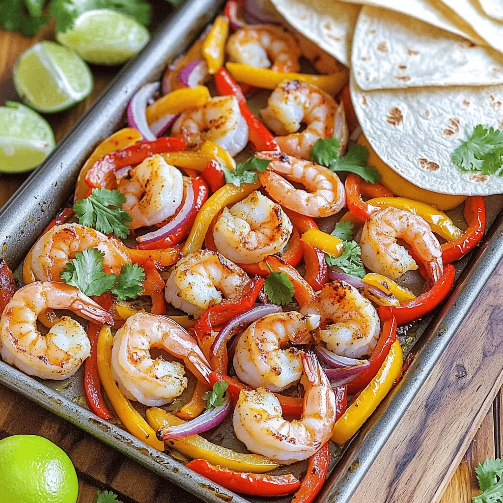 Sheet-Pan Garlic Shrimp Fajitas Quick and Flavorful Meal