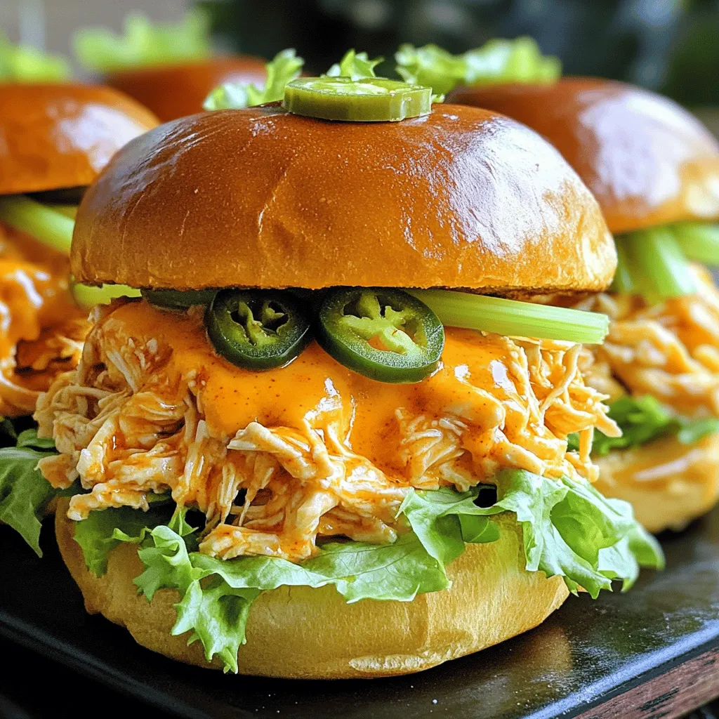 Buffalo Chicken Sliders Savory Flavorful Treat