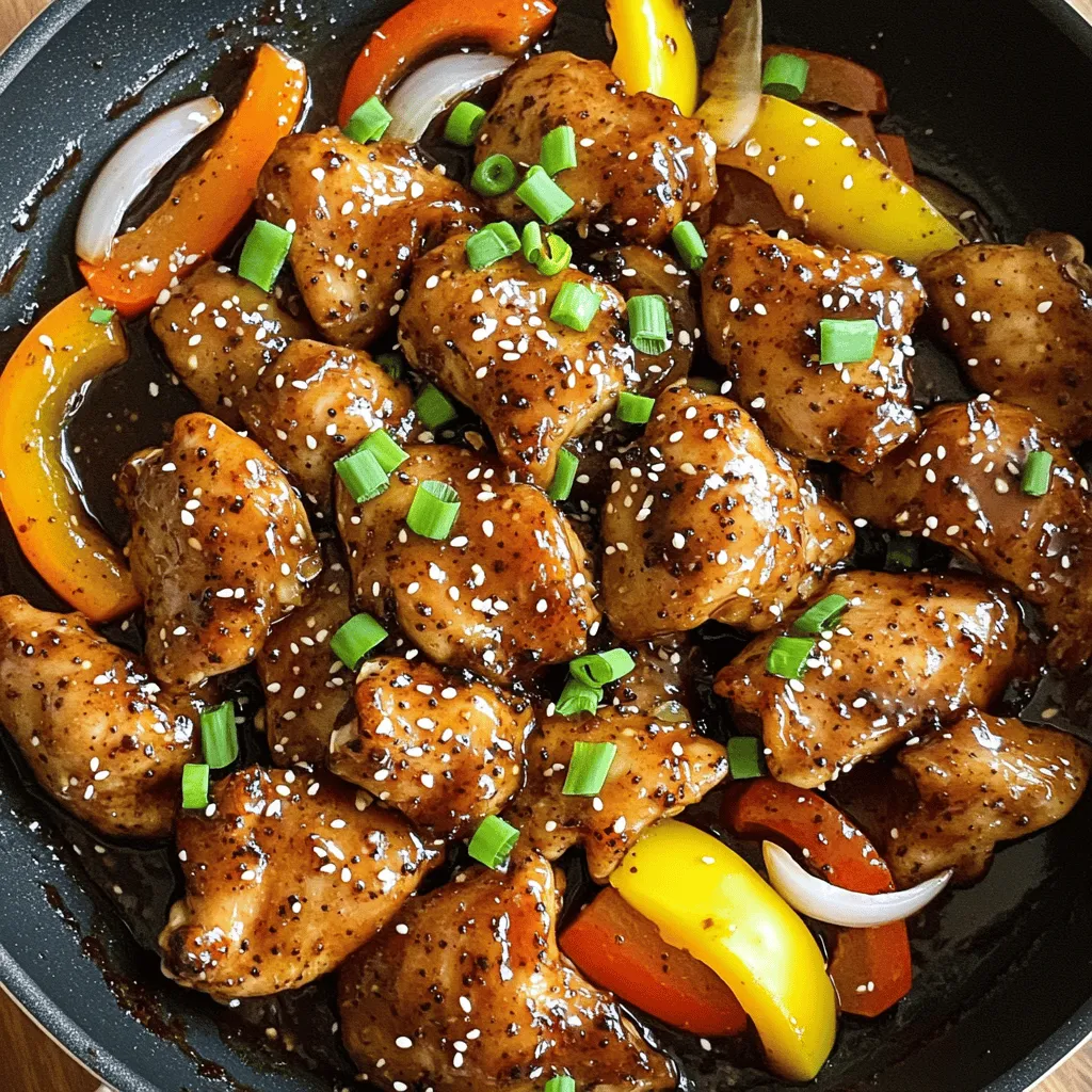 Garlic Black Pepper Chicken Flavorful and Simple Meal