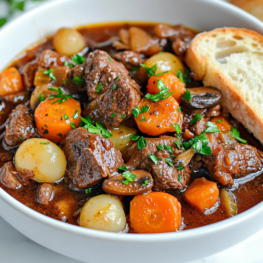 Savory Slow Cooker Beef Bourguignon Easy Flavorful Meal