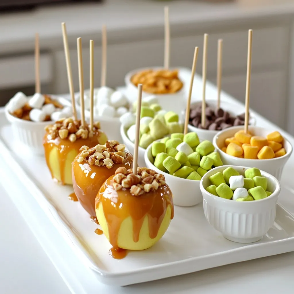 DIY Caramel Apple Topping Bar Fun and Flavorful Treat